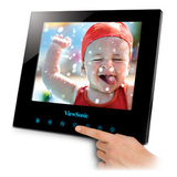 Viewsonic DPG807BK Digital Photo Frame with SwifTouch Controls DPG807BK