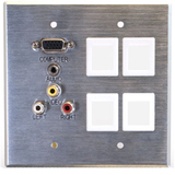 Cables To Go RapidRun 5 Port Audio & Video Break-Away Faceplate