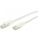 STARTECH.COM StarTech.com 10 ft Transparent USB Cable - A to B