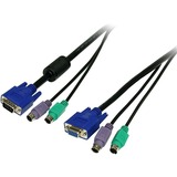 StarTech.com 50 ft 3-in-1 Universal PS/2 KVM Cable