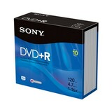 Sony 10DPR47R4 16x DVD+R Media - 4.7GB - 120mm Standard - 10 Pack Jewel Case - 10DPR47R4