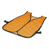ERB Plain Mesh Safety Vest - Adjustable Size - Polyester - 1 Carton - Orange