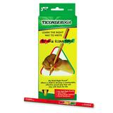 Dixon My Hold Right  WoodCase Pencil - #2 Pencil Grade, HB Pencil Grade - Black Lead - Green Barrel, Red Barrel, Yellow Barrel - 3 / Pack