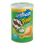 Marjack Pringles Grab and Go Potato Crisp - Onion, Sour Cream - Can - 2.8oz - 12 / Pack