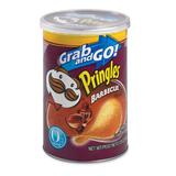 P&G Pringles Grab and Go Potato Crisp - Barbeque - Can - 2.8oz - 12 / Pack
