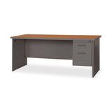 Lorell Durable Single Pedestal Desk - 67176