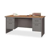 Lorell Durable Double Pedestal Desk - 67251