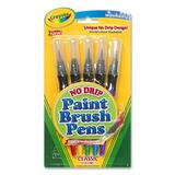 Crayola Crayola Paint Brush Pen - Assorted Ink - 5 / Pack