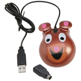 Ergoguys Bear Themed Computer Mouse - Optical - PS/2, USB - 2 x Button
