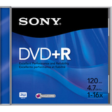 Sony DPR47R4 DVD Recordable Media - DVD+R - 16x - 4.70 GB Jewel Case DPR47R4