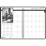 Doolittle Black on White Monthly Planner