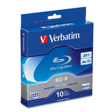 Verbatim 96769 Blu-ray Recordable Media - BD-R - 4x - 25 GB - 10 Pack Spindle