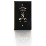 Cables To Go RapidRun Audio/Video Faceplate