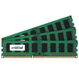 Crucial 6GB DDR3 SDRAM Memory Module - 6GB (3 x 2GB) - 1066MHz DDR3-1066/PC3-8500 - Non-ECC - DDR3 SDRAM - 240-pin DIMM