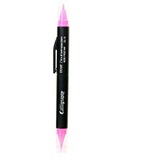 ITOYA Doubleheader Calligraphy Pen - Chisel, Chisel Tip - 1.5mm, 3mm - 1  Each - Pink Ink