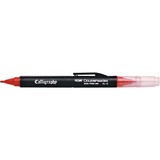 ITOYA Doubleheader Calligraphy Pen - Chisel, Chisel Tip - 1.5mm, 3mm - 1  Each - Red Ink