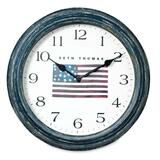 Colibri Seth Thomas Flag Wall Clock