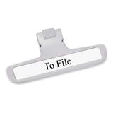 Advantus Extra-wide Panel Clip with Label AVT75348