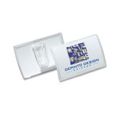 Durable Click-Fold Convex Badge with Molded Clip