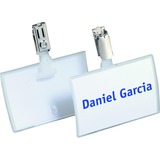 Durable Click-Fold Convex Name Badge with Strap Clip