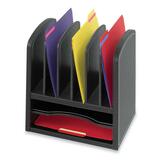 Safco Vertical/ Horizontal Compartments Organizer - 9434BL