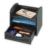 Safco Desk Organizer w/ Drawer - 9435BL