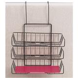 Rolodex Wire Partition Triple Letter Tray - Black