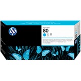 HP 80 Cyan Printhead/Cleaner