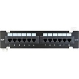 SCP 12 Port Cat5e Patch Panel with Bracket - 3125