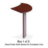 Rudnick Techno TECH05RACH Right Curved Desk Extension Box 1/2 RUDTECH05RACH