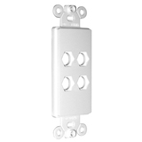 Niles MB-4D Blank Decora Faceplate Insert for Four Connectors