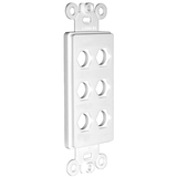 Niles MB-6D Blank Decora Faceplate Insert for Six Connectors