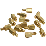 StarTech.com M3 Brass Motherboard Standoffs - 15 Pack STANDOFFM3