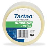 3M Pressure-sensitive Adhesive Packaging Tape - 48mm Width x 328ft Length - Polypropylene Film - Split Resistant, Moisture Resistant - 1 Roll - Clear