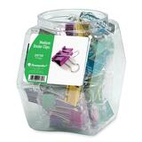 Baumgartens Colored Binder Clip Tub