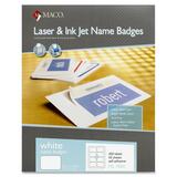 Maco ML-7000 Self-Adhesive Laser/Inkjet Name Badge Labels
