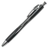 BIC Agrafe Gel Ink Pen - Point Pen Point Style - 0.7 mm Pen Point Size - Black Ink - Translucent Barrel - 2 / Pack
