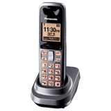 PANASONIC Panasonic KX-TGA106 Cordless Phone - 1 x Phone Line(s) - 1 x Sub-mini phone Headset - Metallic Gray