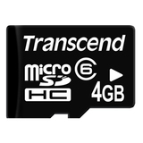 Transcend 4GB microSD High Capacity (microSDHC) Card - Class 6