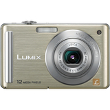 Panasonic Lumix DMC-FS25 Point & Shoot Digital Camera - Gold - DMCFS25N