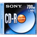 Sony CDQ80R CD Recordable Media - CD-R - 48x - 700 MB - 1 Pack Jewel Case CDQ80R
