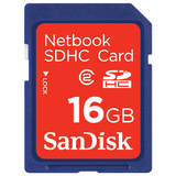 SanDisk 16GB Netbook Secure Digital High Capacity (SDHC) Card - Class 2 - SDSDNT016GA11