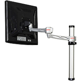 Peerless LCT-A1B6H Universal LCD Desktop Mount - 17.5 lb - Silver