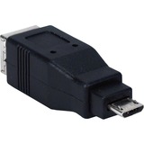 QVS QVS USB High-Speed OTG Micro-B Male to USB B Female Adaptor