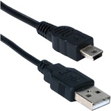 QVS QVS 2M/6.5ft, USB A Male to Micro-B Male