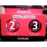 LEXMARK Lexmark No.2/3 Black and Color Return Program Ink Cartridges