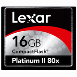 Lexar Media 16GB Platinum II CompactFlash (CF) Card - 80x - LCF16GBSBNA080