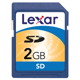 Lexar Media 2GB Secure Digital (SD) Card - 2 GB - LSD2GBASBNA