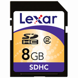Lexar Media 8GB Secure Digital High Capacity (SDHC) Card - LSD8GBASBNA