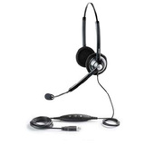 GN NETCOM GN Jabra GN1900 USB Duo Headset - Wired Connectivity - Stereo - Over-the-head